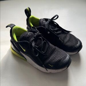 Nike Air Max 270 Kids 12c Multicolor Mesh Lace-Up Athletic Shoes